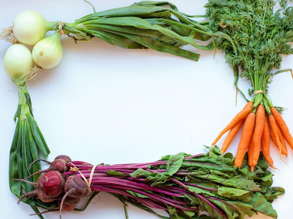 Free Image of Assorted Vegetables on White Table 