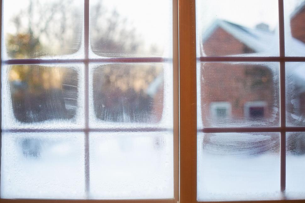 Free Image of Frost on window 
