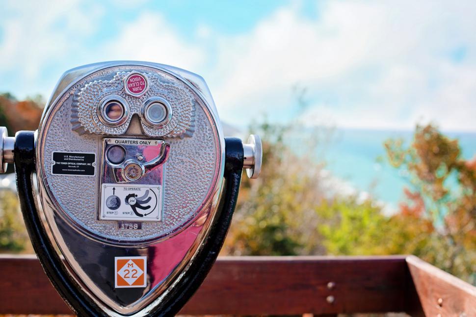 Free Image of Coin Operated Binocular for Tourists 