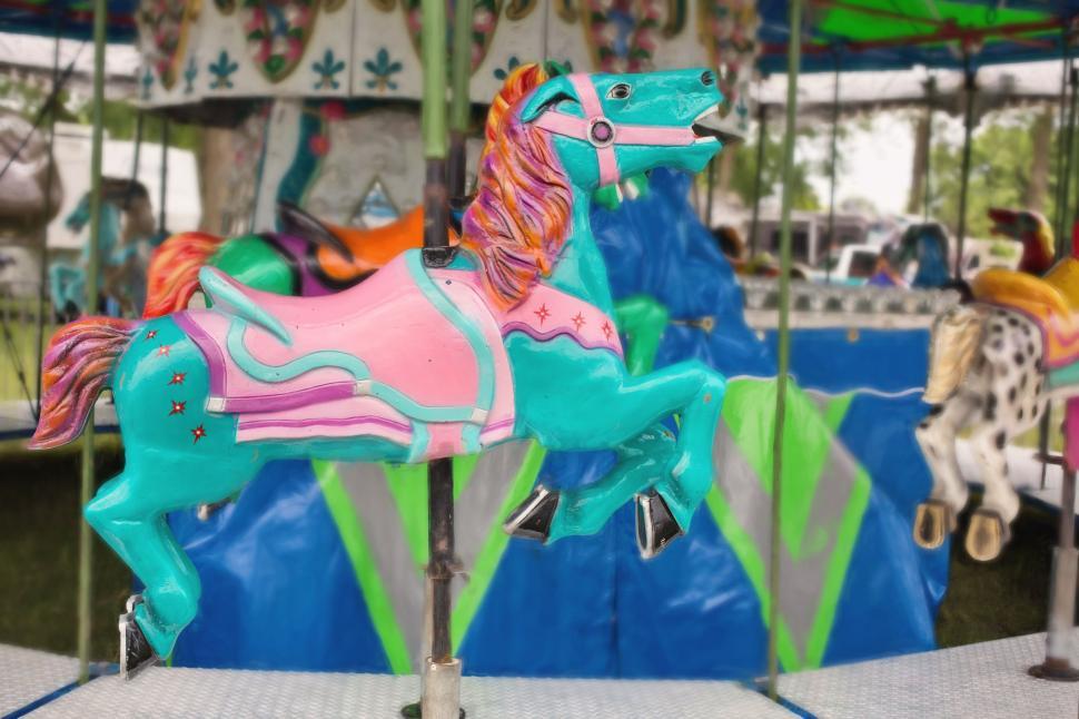 Free Image of Carousel horse 