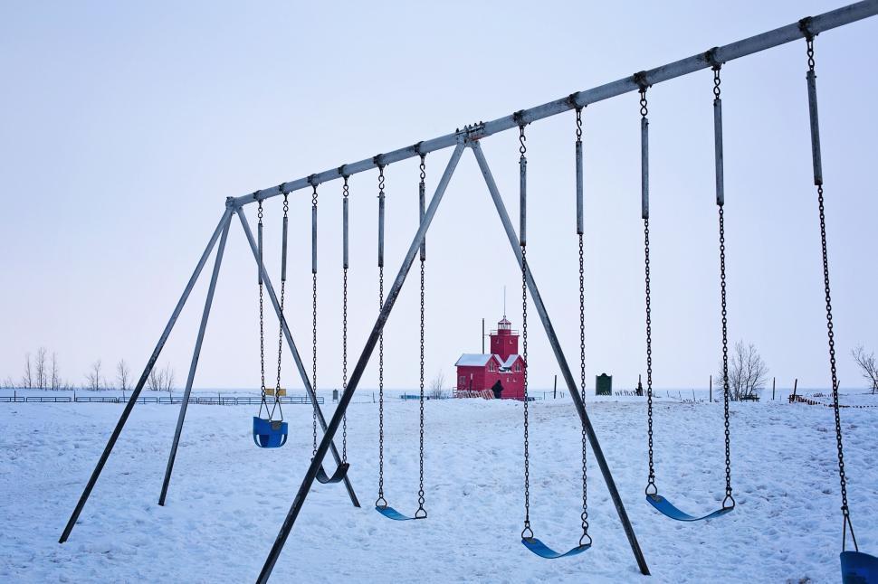 Free Image of Swings in Park  