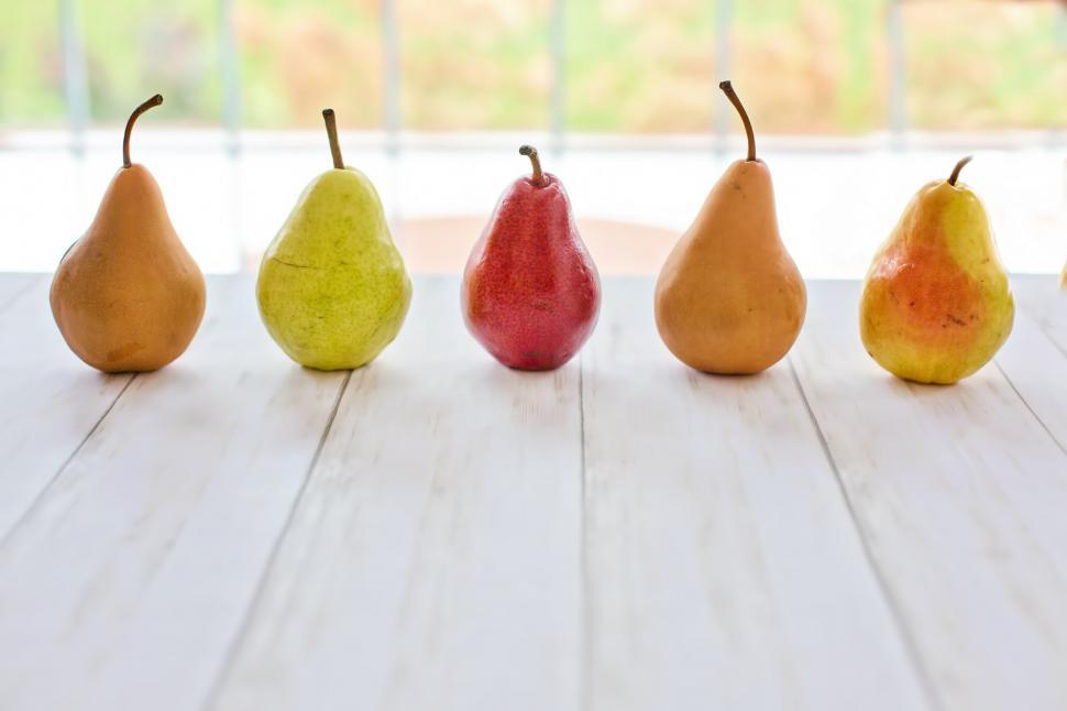 Free Image of Colorful Pears 