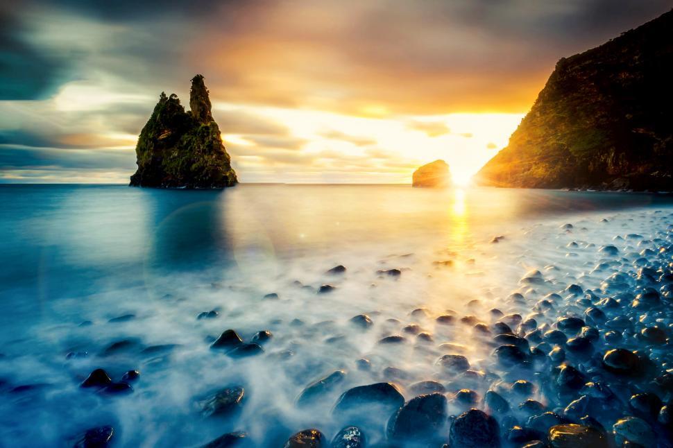 Free Image of Sneaking Sunset Beyond The River Hill 