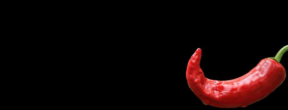 Free Image of Red pepper - Copy space  