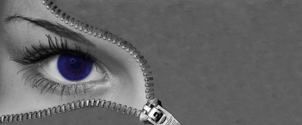 Free Image of Eye and Zip  