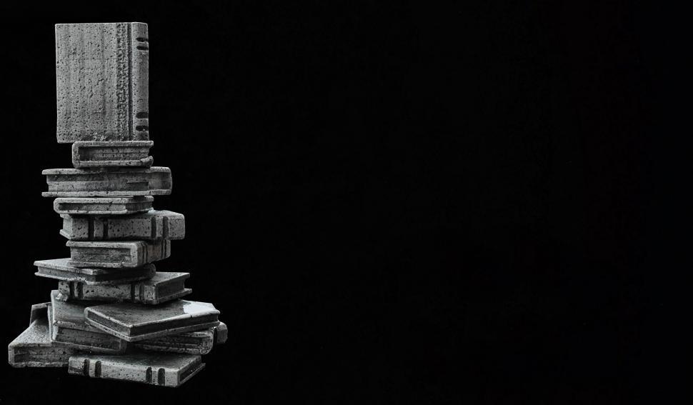 Free Image of Books sculpture 