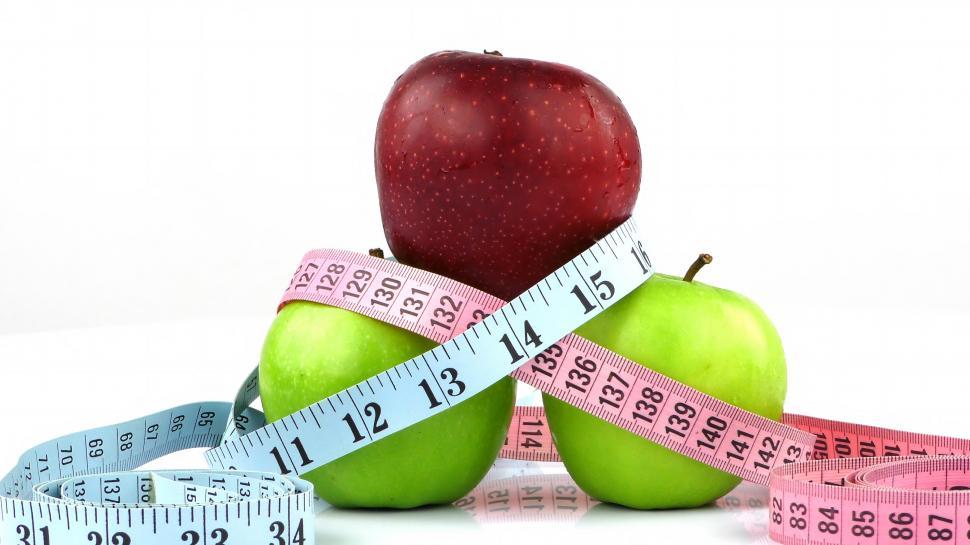 Free Image of Healthy Fruit Apple and Measurement 