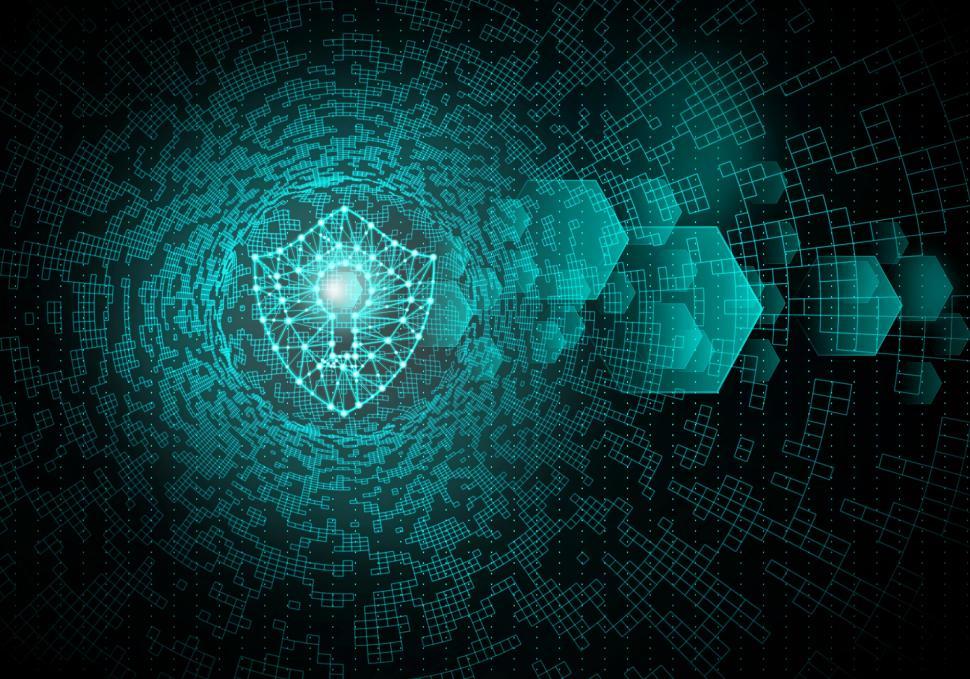 Free Image of Cyber Security - Web security - Network Security - With Digital Padlock  