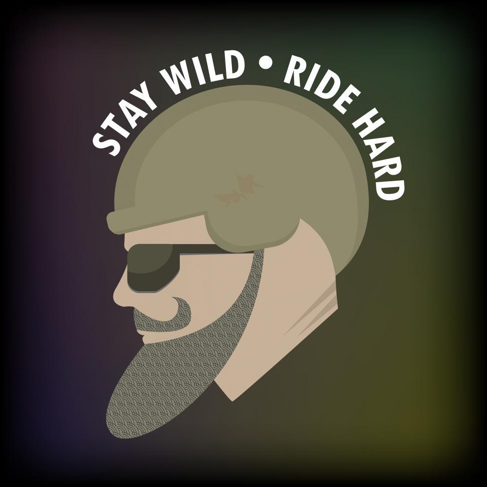 Free Image of Biker's Motto, Biker Quote, Illustration  