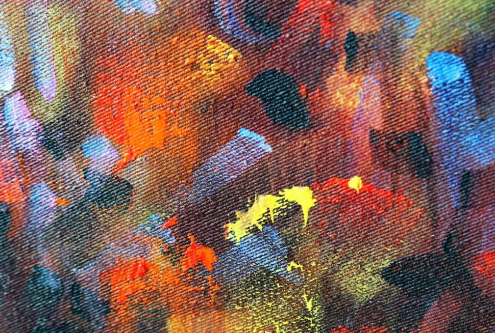 Free Image of Colorful abstract paint background  