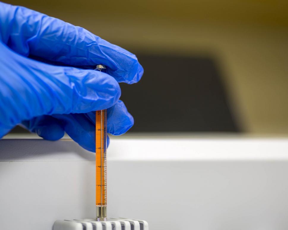 Free Image of Injecting a sample  