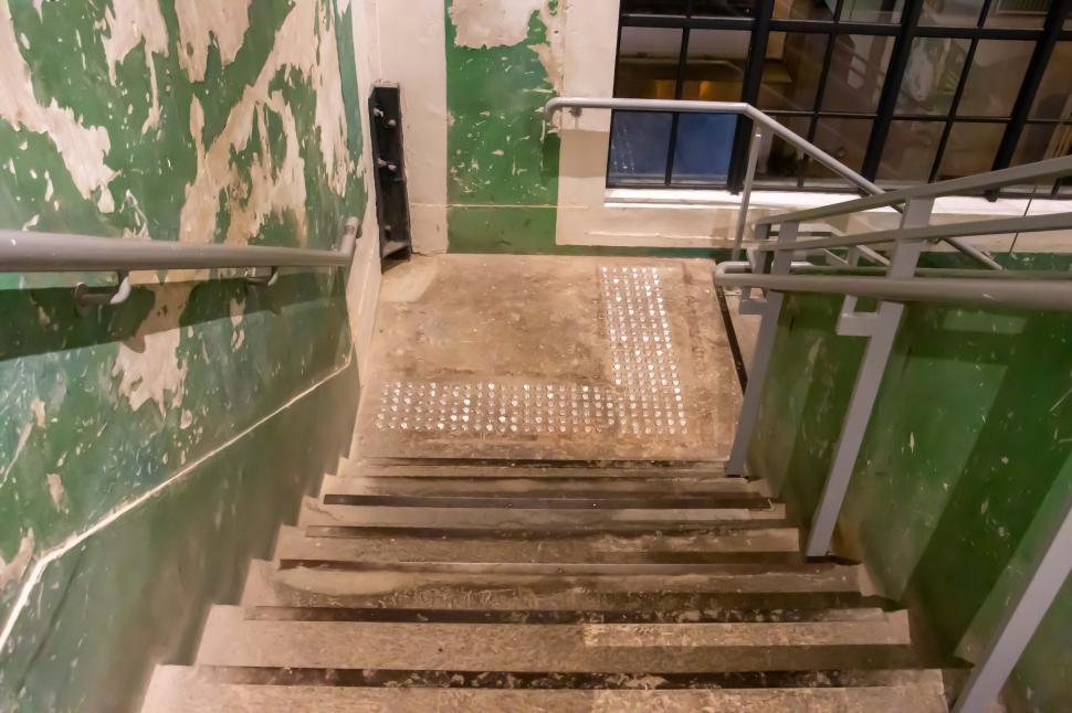 Free Image of Tsuen Wan, Hong Kong - 14 December, 2019 old style staircase of Nan Fung Cotton Mills in Hong Kong  