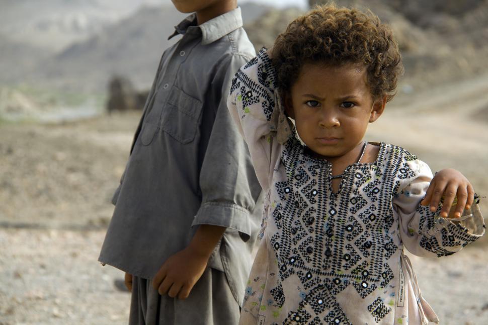 Free Image of Baluch children  