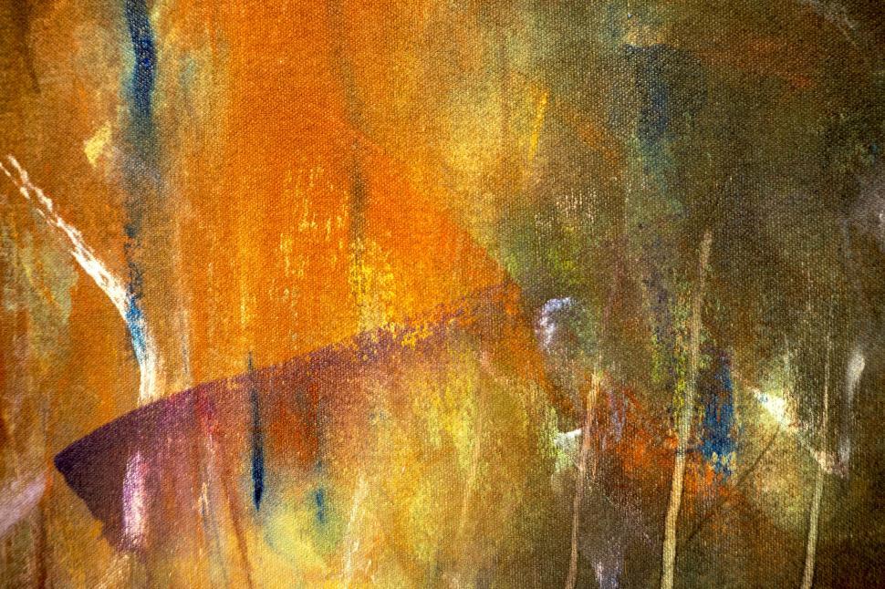 Free Image of Colorful painting on canvas 