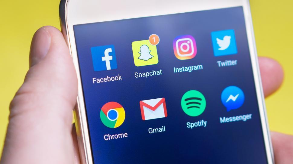 Free Image of Close up of a smartphone screen 