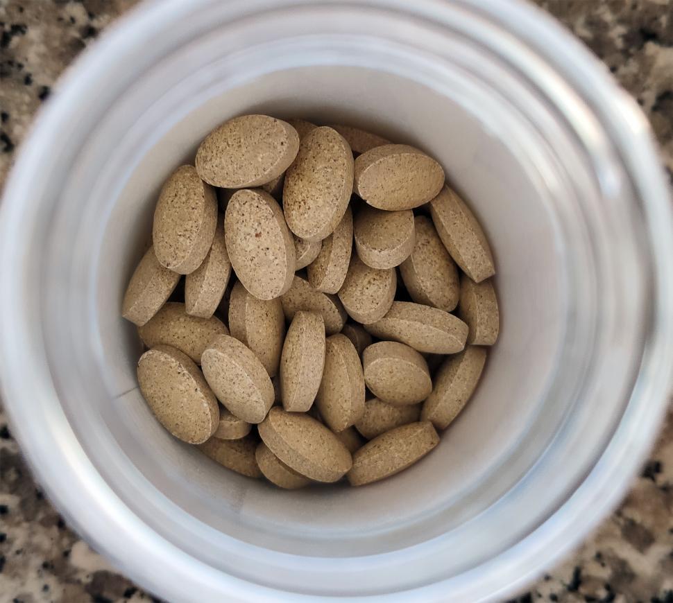 Free Image of Pills in a bottle  