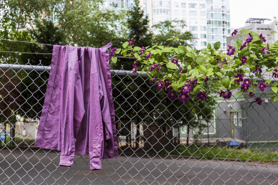 Free Image of Shirt on a fence 