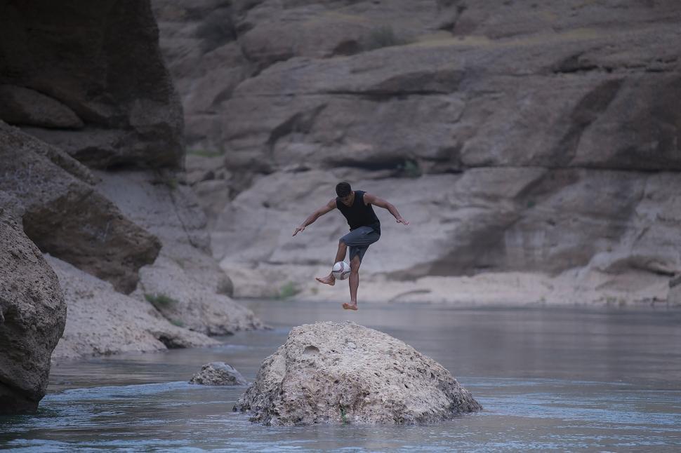 Free Image of Free style football in nature 