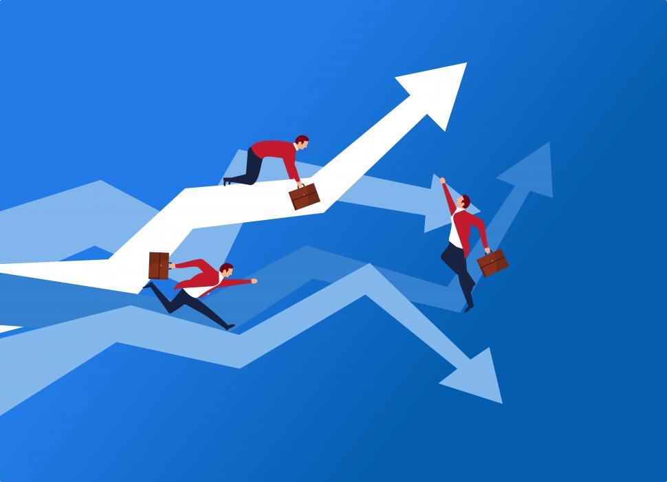 Free Image of Fear of Missing Out - FOMO - People in a Rush to Make Profits  