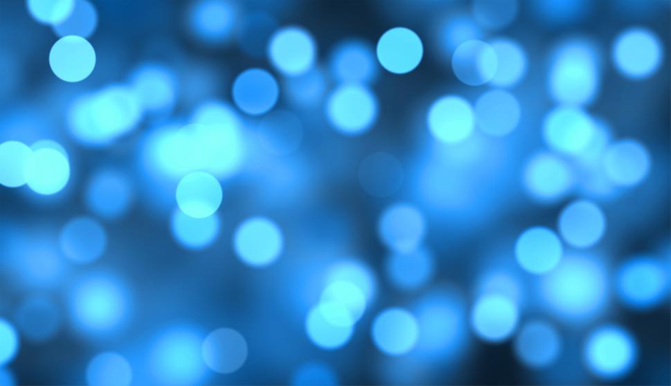 Free Image of Bokeh - Bright Blue - Background 