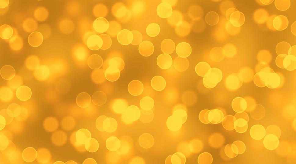Free Image of Golden Bokeh Background - Gold 