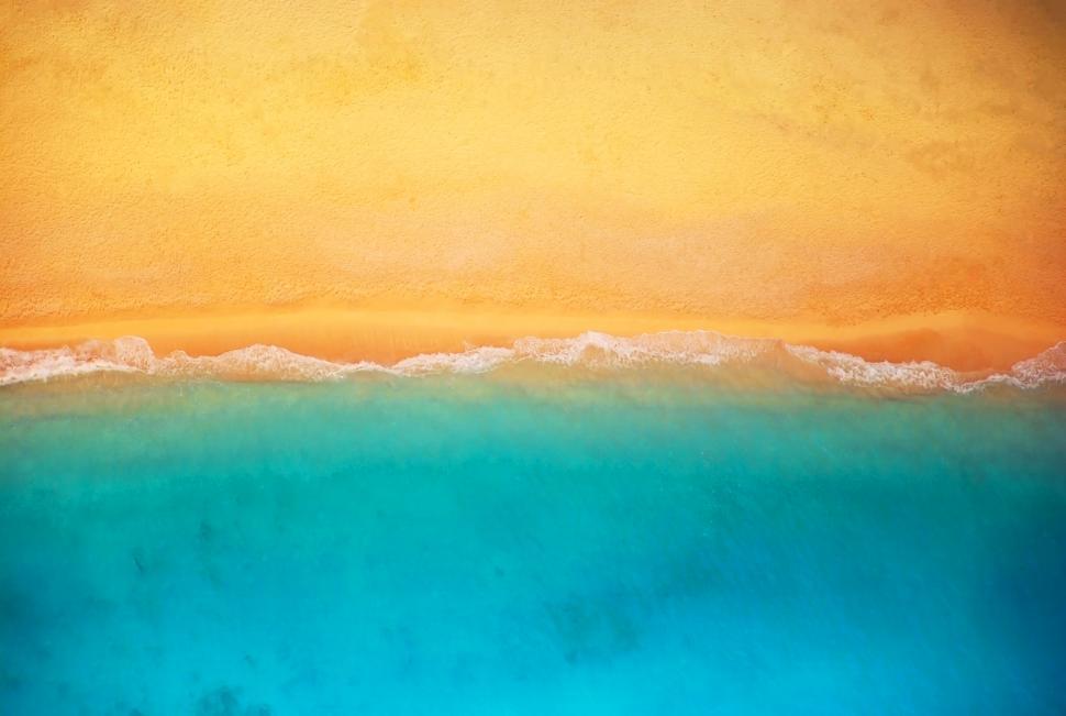 Free Image of Desert Beach - Empty Beach - Aerial View - Summer  