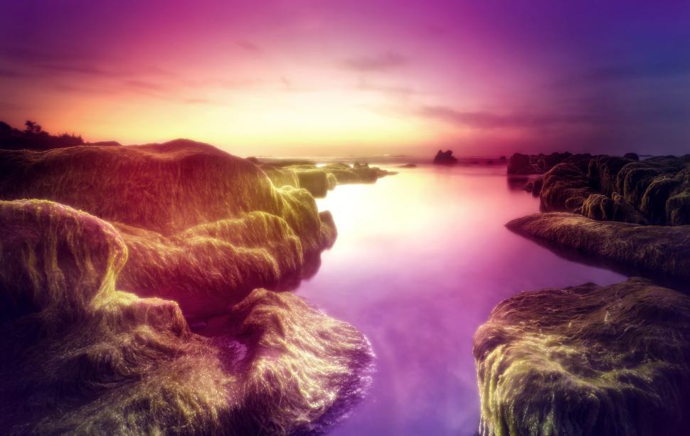Free Image of Rocky Shore - Desert Rocky Beach - Dreamy Looks 