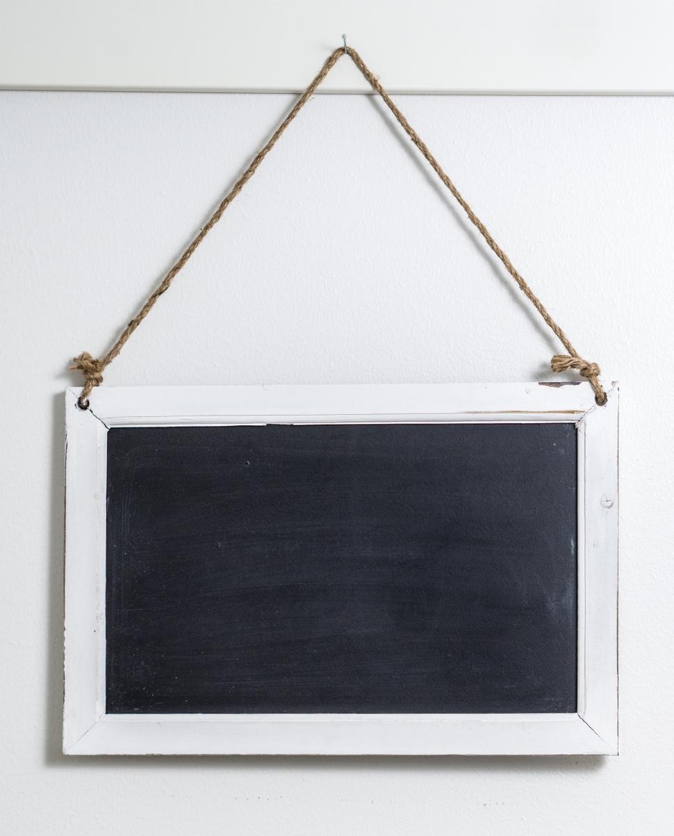Free Image of Close up of a wooden-framed chalkboard 