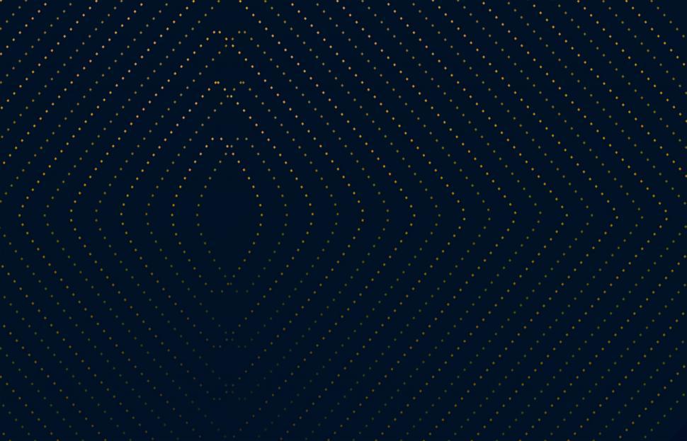 Free Image of Abstract Dark Pattern - Curvy Golden Dots on Dark Blue 