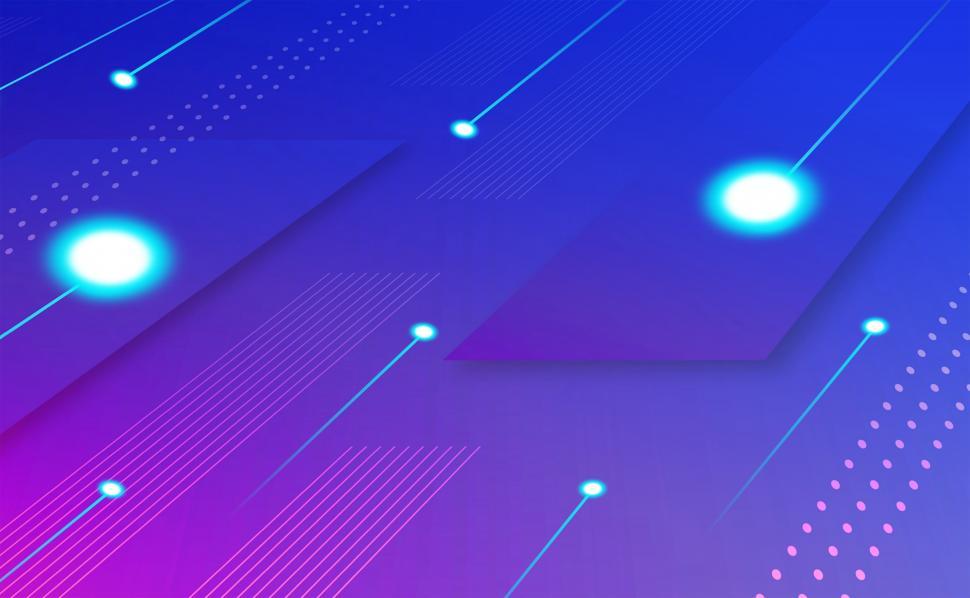 Free Image of Abstract Background - Electric Blue Circles 