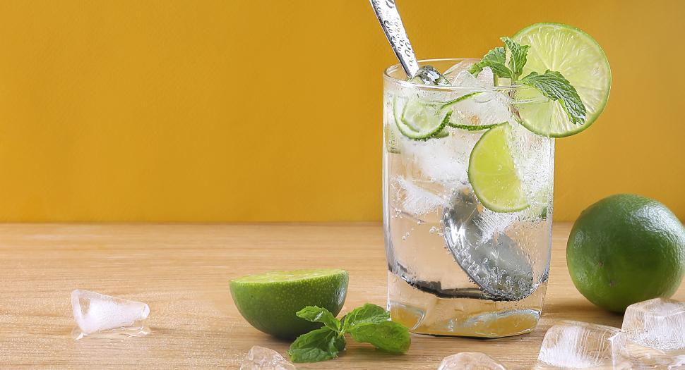 Free Image of Glass of Mojito Cocktail 