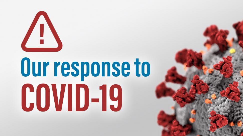 Free Image of Our Response to COVID-19 alert graphic 