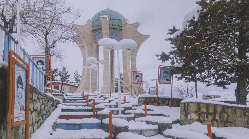Free Image of Urban in Tafresh City - Public Area in Snow 