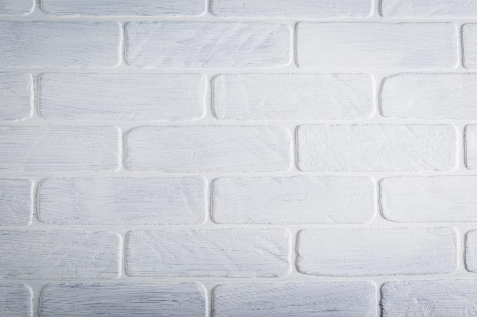 Free Image of Close up of white brick wall 