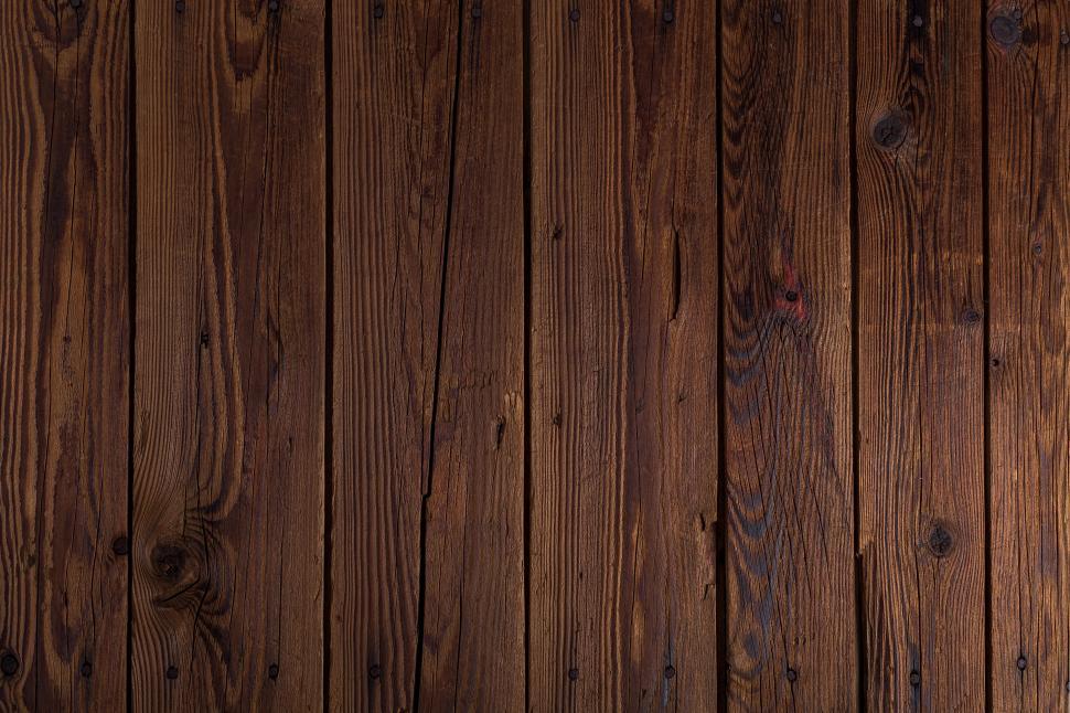 Free Image of Close up of vertical wood dark board texture 