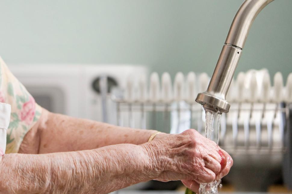Free Image of Close up of hand washing 