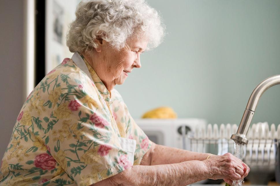 Free Image of Woman Washing Hands 