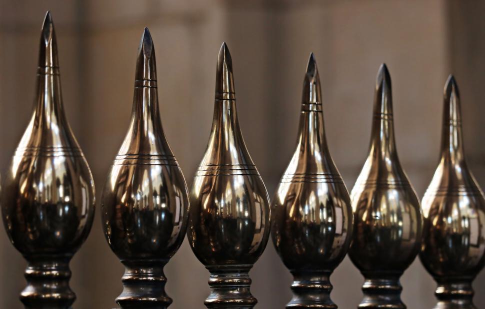 Free Image of Pointed Fence Spires 