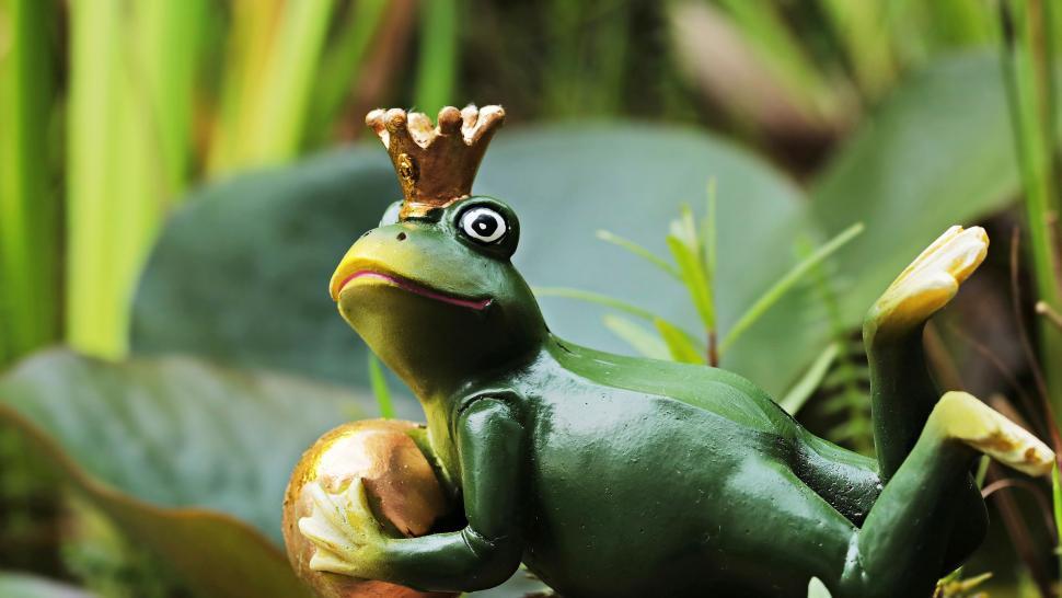 Free Image of Frog prince figurine 