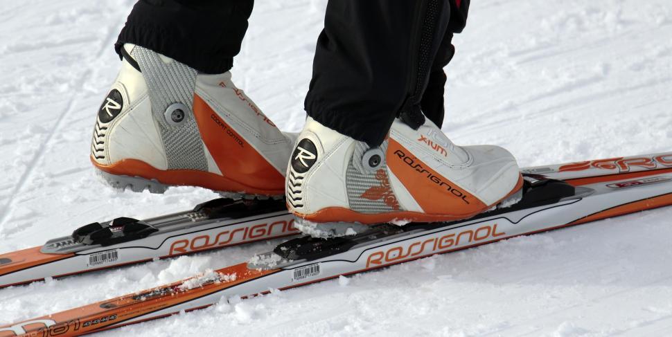 Free Image of Cross Country Skis and Bindings 
