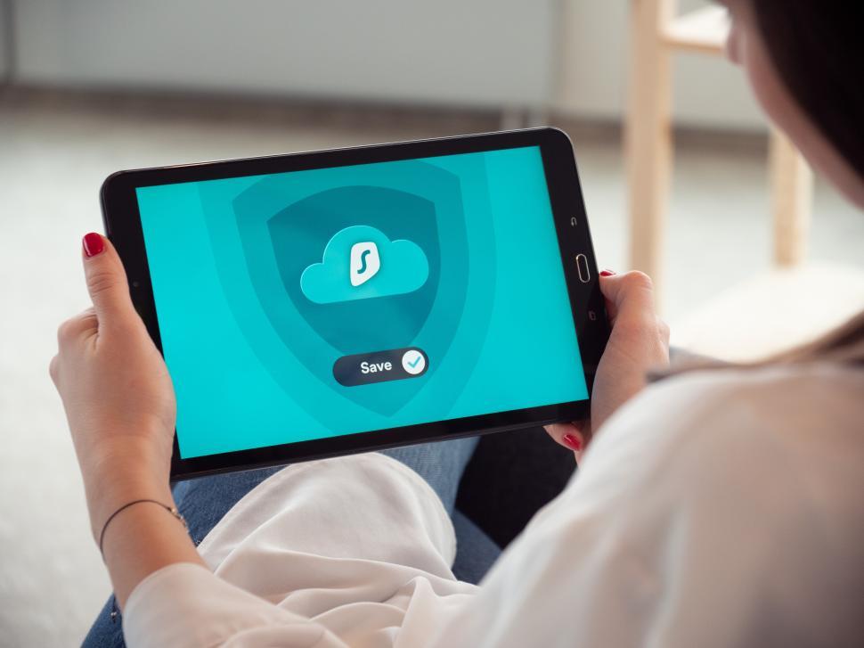 Free Image of Working with tablet  
