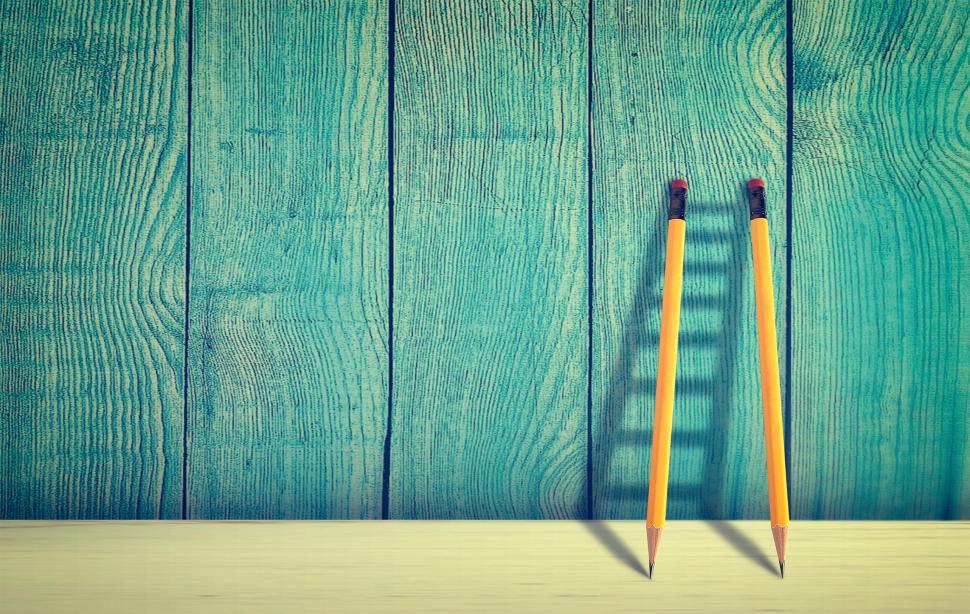 Free Image of Good Copywriting Concept - Pencils Against Wooden Wall Forming L 