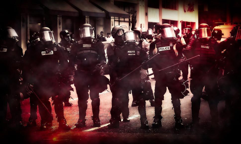 Free Image of Police - Riot - Protest - Insurrection - Civil Unrest 