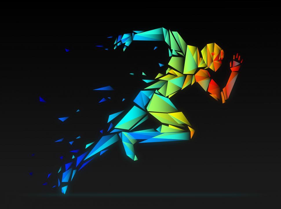 Free Image of Bionic Runner - Digital Twin - Rise of the Robots - AI 