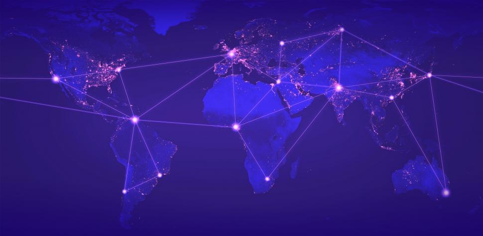 Free Image of Global Networks - Globalization - Digital Networks 