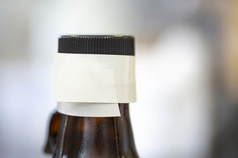 Free Image of Tape sealed chemical bottle 