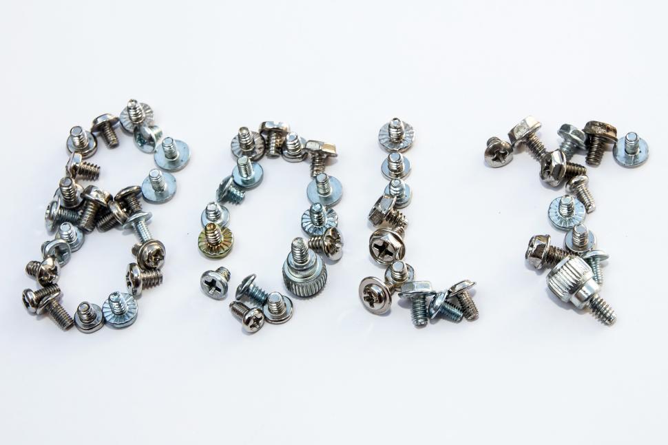 Free Image of Writing bolt from bolts and screws 