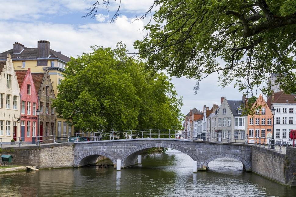 Free Image of Bridge over canal 
