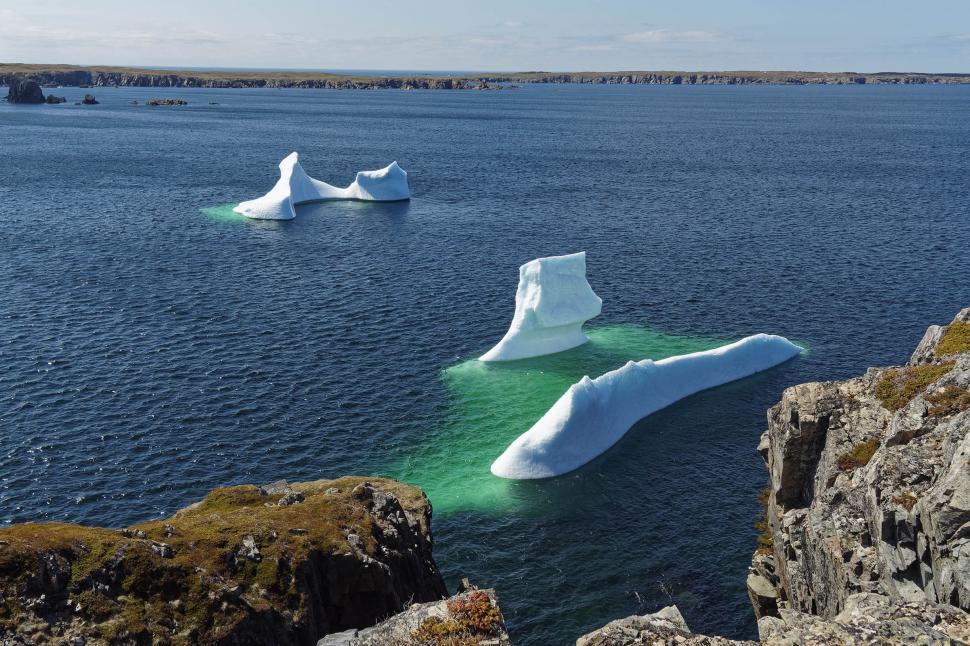 Free Image of Two icebergs  