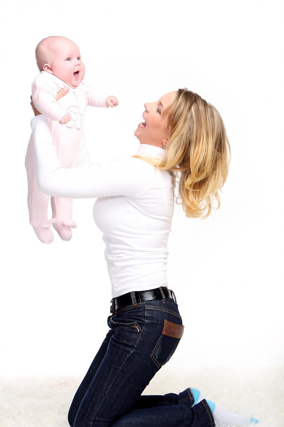 Free Image of Mother and Baby Having Fun 
